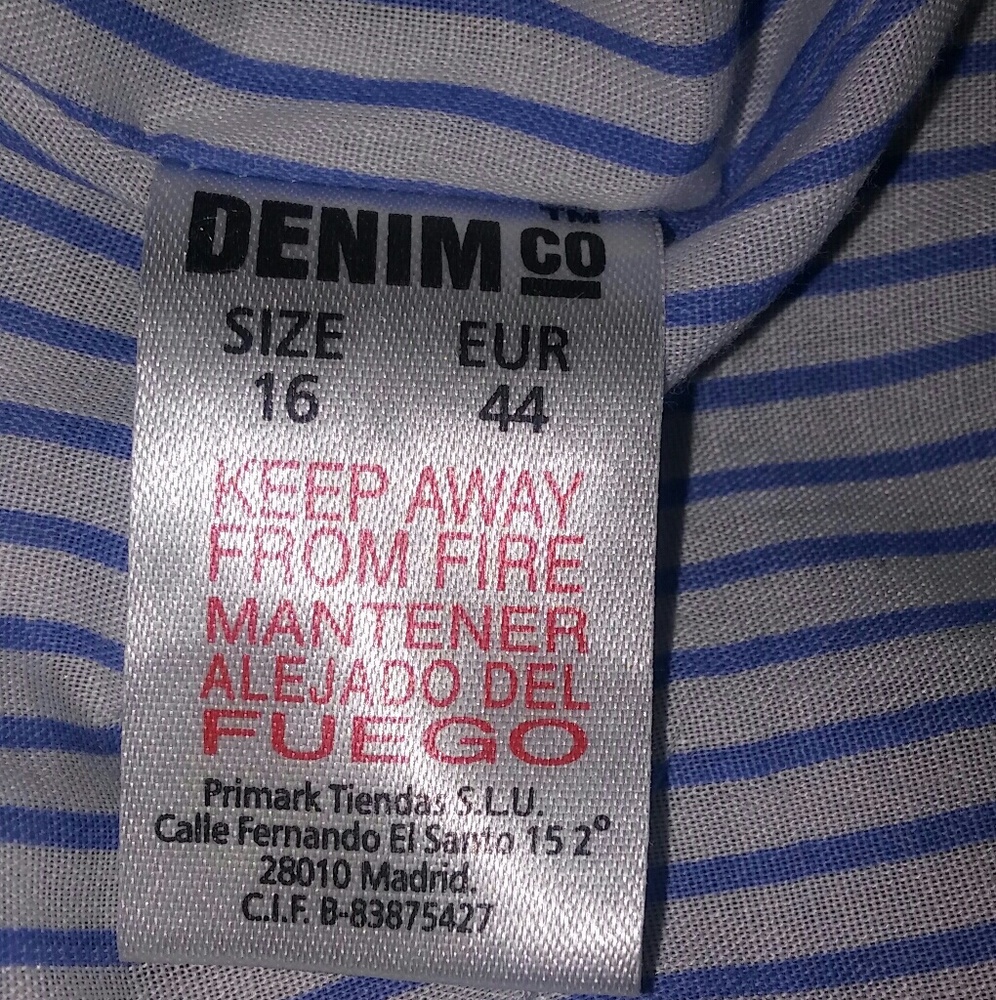 Denim Button-Down Blue Jacket With Lining - image 7